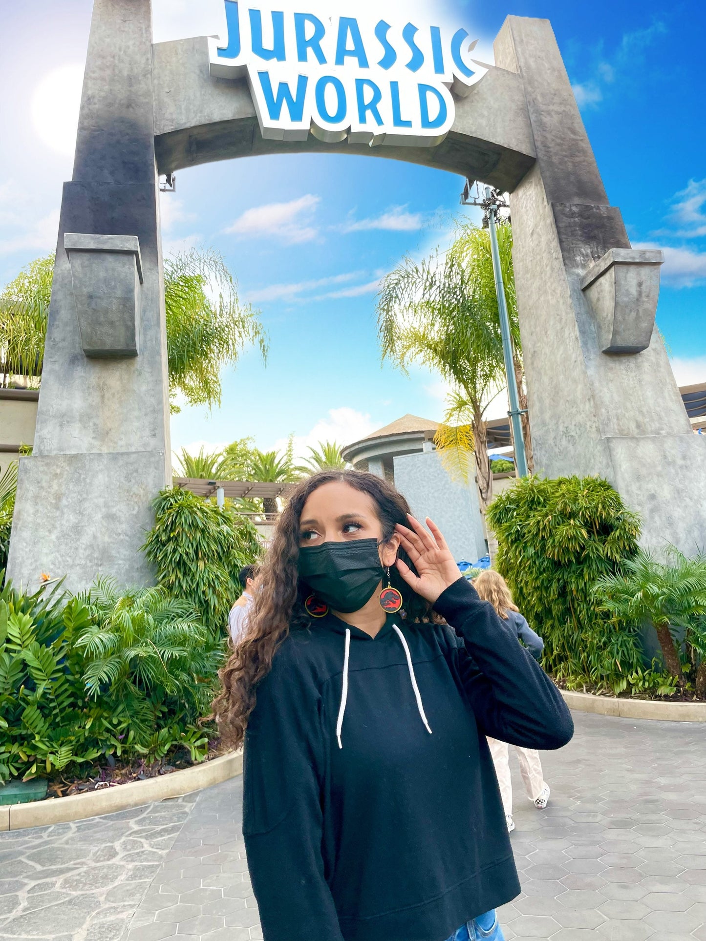 Jurassic World Earrings - Jurassic Park 3D printed earrings - Universal Studios Earrings