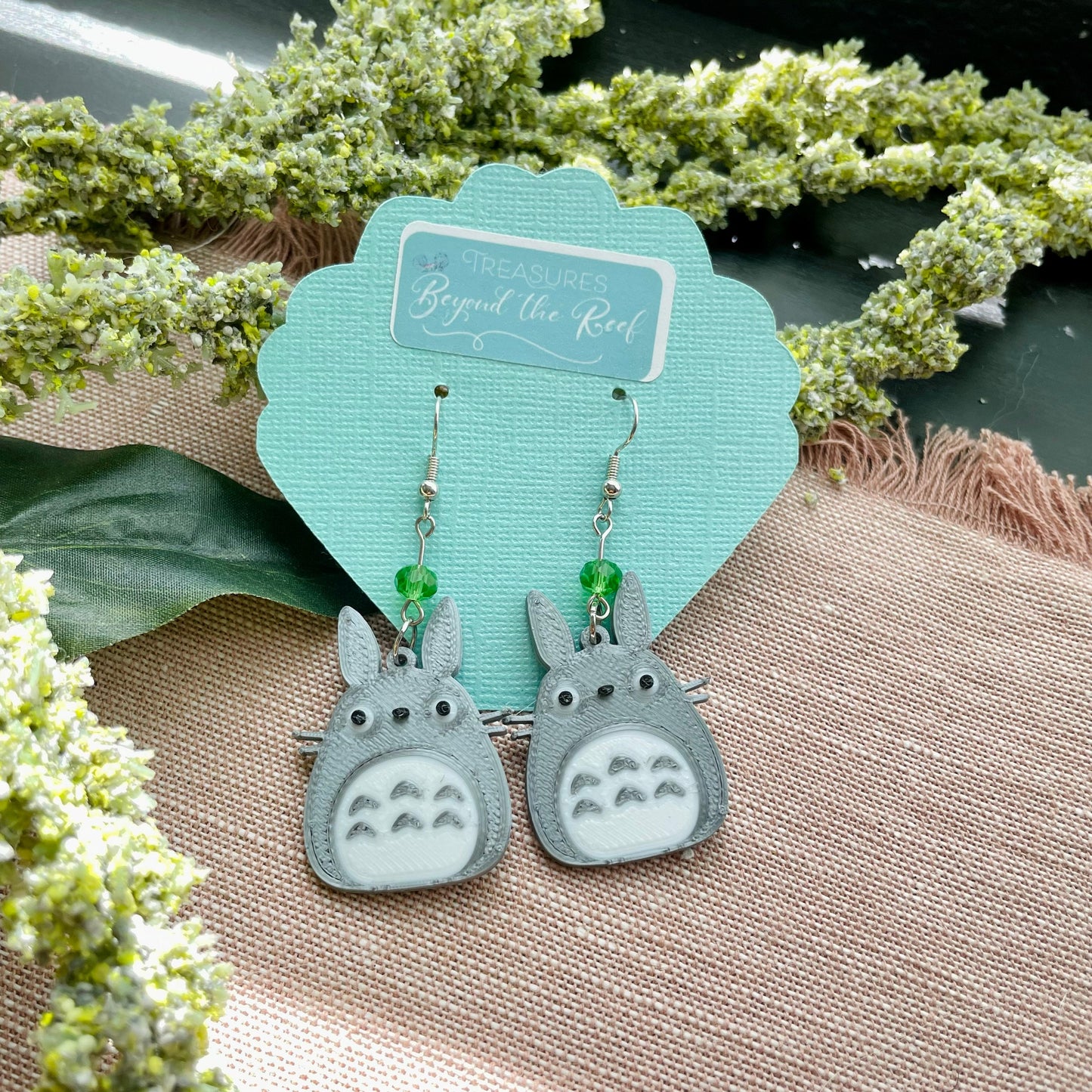 Anime Earrings, Ghibli Inspired earrings, Dearest neighbor 3d printed earrings, Soot Inspired earrings