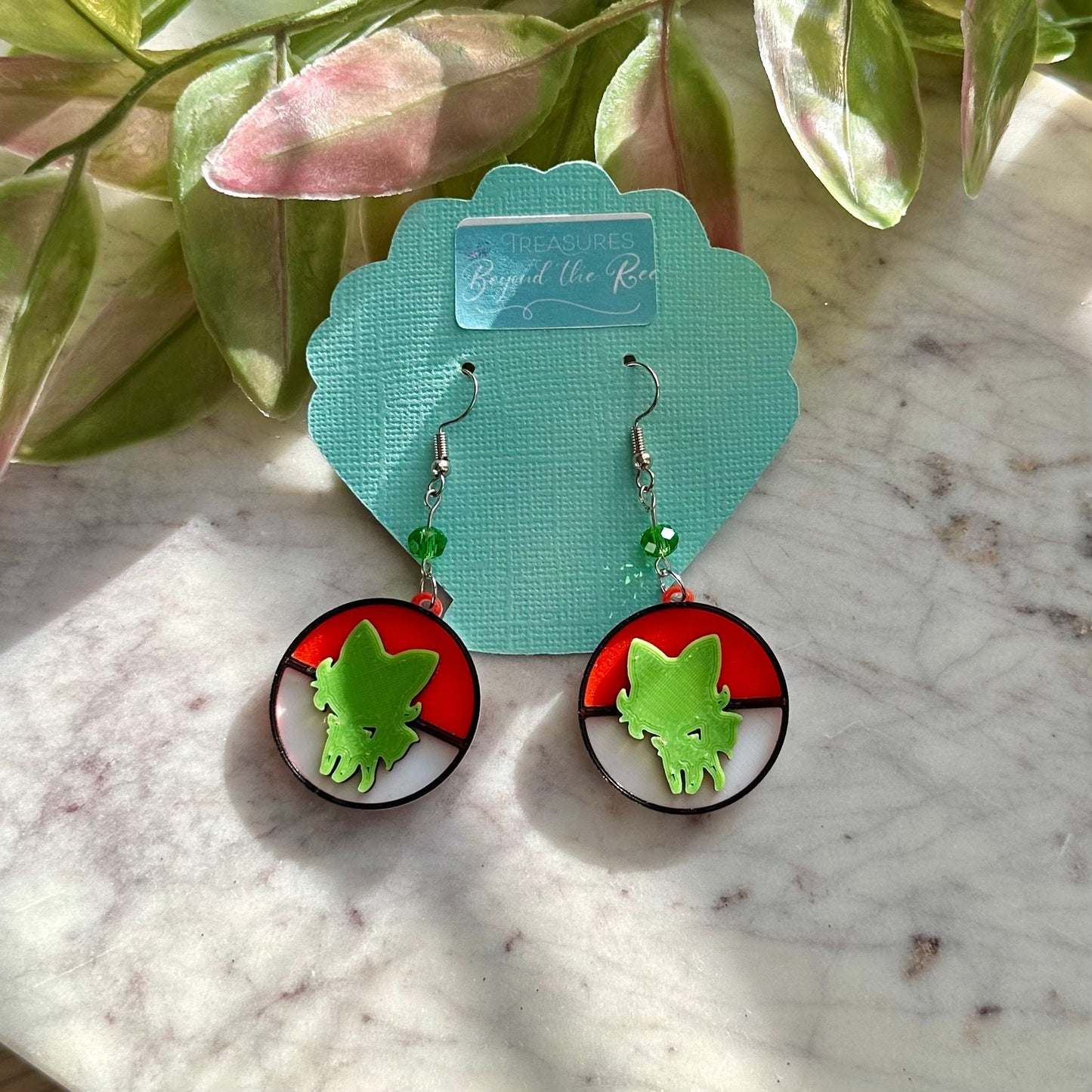 3D Printed Pokémon Earrings / Pikachu Earrings / Jigglypuff Earrings / Poke Ball / Gangar Charmander