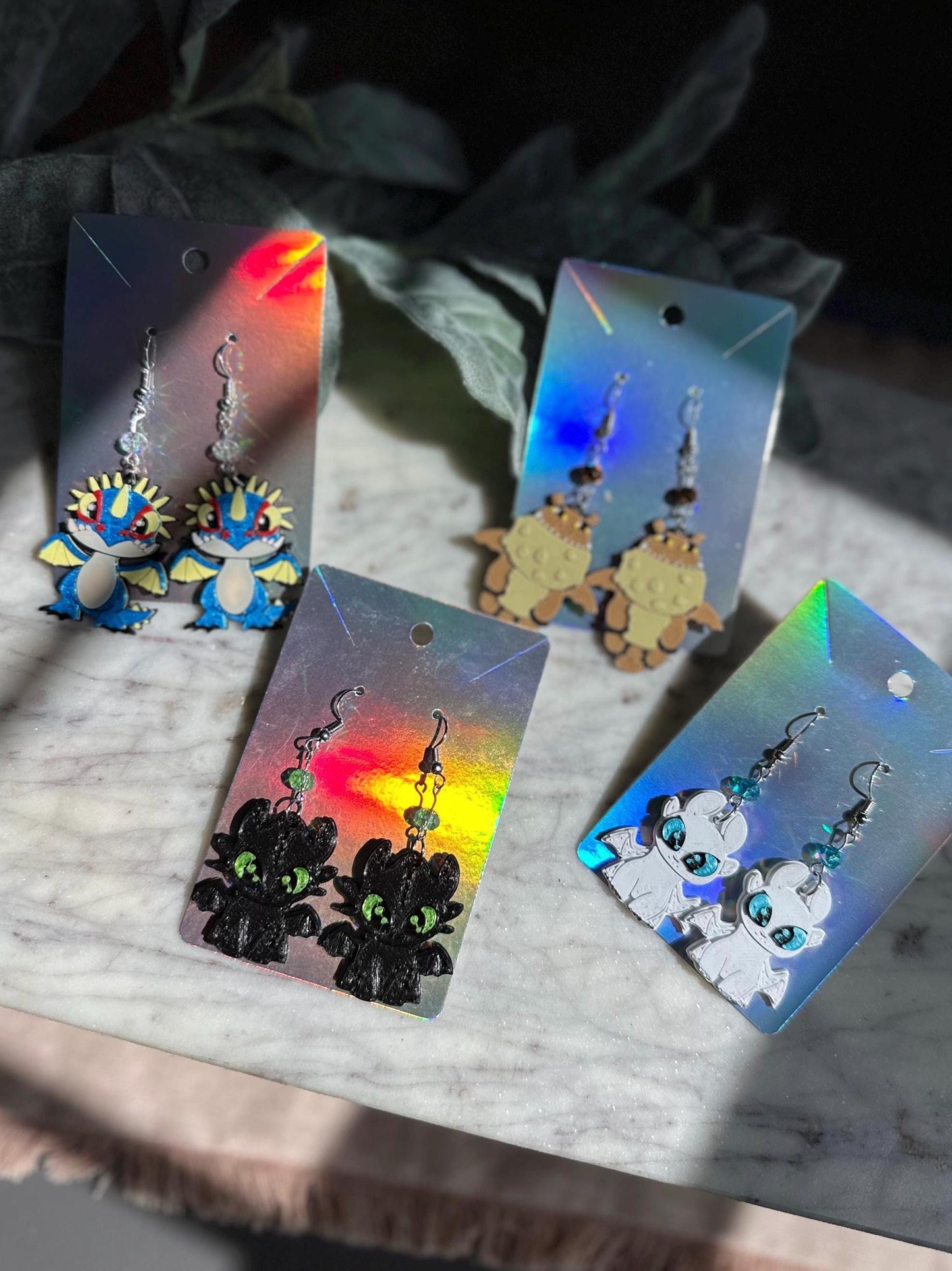 Stormfly, Meatlug earrings How to train your dragon Inspired Earrings - Dragon earrings - Toothless Lightfury Isle of Berk Epic Universe