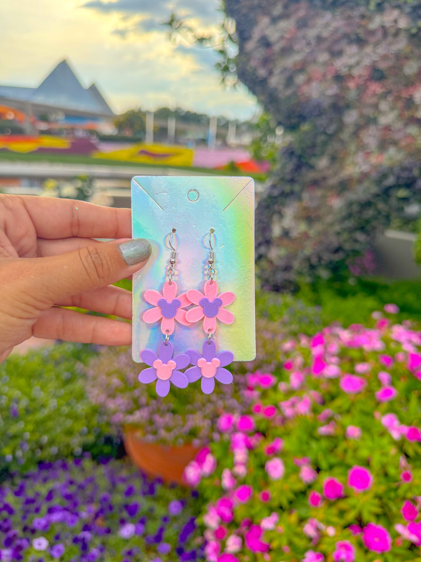 Tiered Daisy Earrings