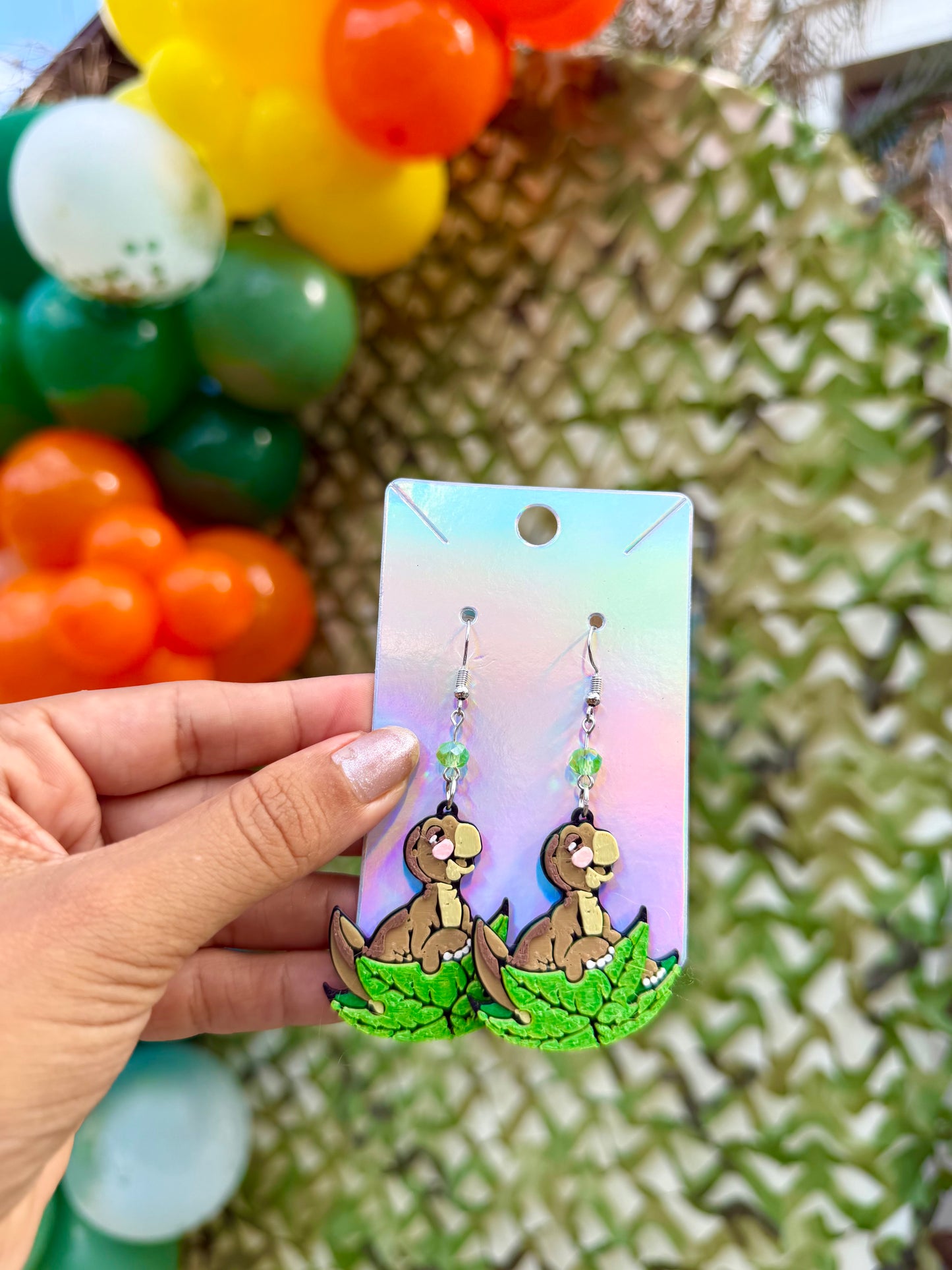 Dino Tree Star earrings
