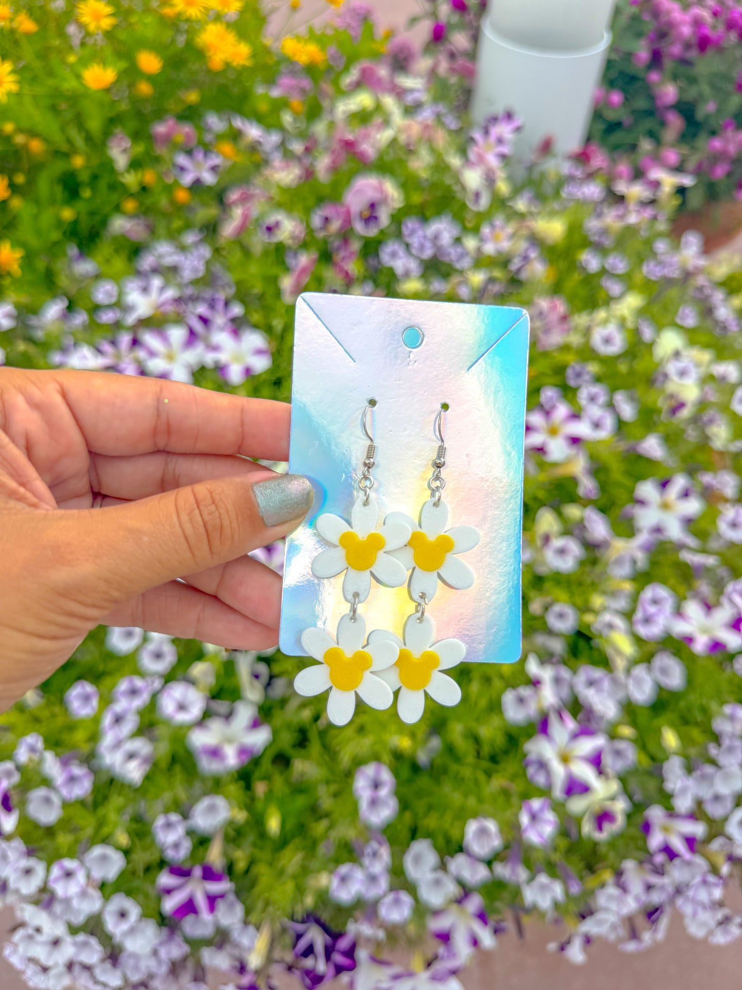 Tiered Daisy Earrings