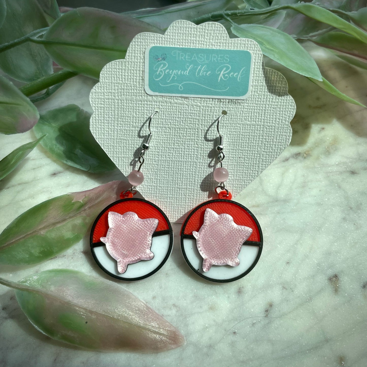 3D Printed Pokémon Earrings / Pikachu Earrings / Jigglypuff Earrings / Poke Ball / Gangar Charmander
