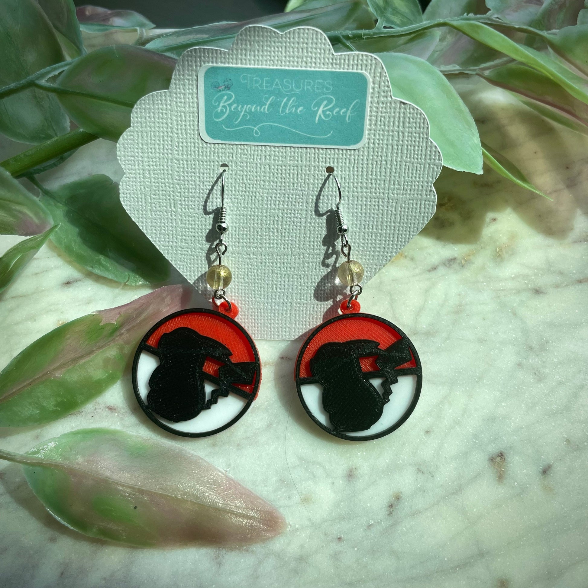 3D Printed Pokémon Earrings / Pikachu Earrings / Jigglypuff Earrings / Poke Ball / Gangar Charmander