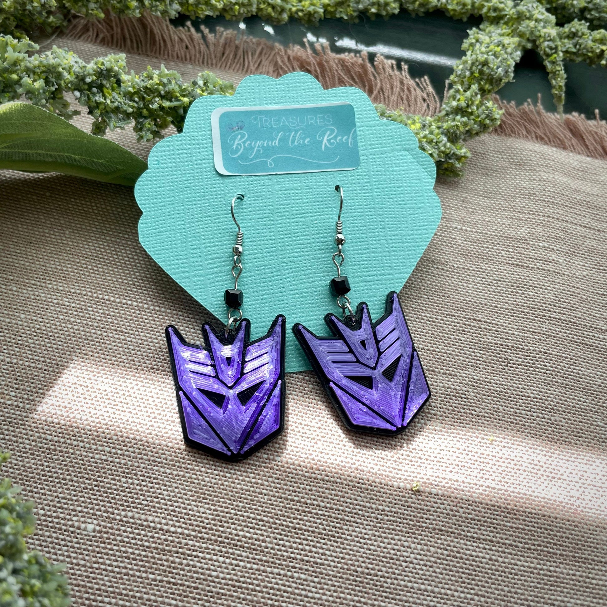 Transformers 3D Printed Earrings - Autobots, Decepticons Earrings - Arcee earrings Transformers earrings - Maximals - TFcon earrings