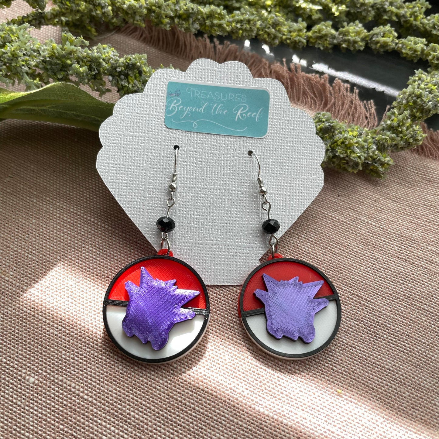 3D Printed Pokémon Earrings / Pikachu Earrings / Jigglypuff Earrings / Poke Ball / Gangar Charmander