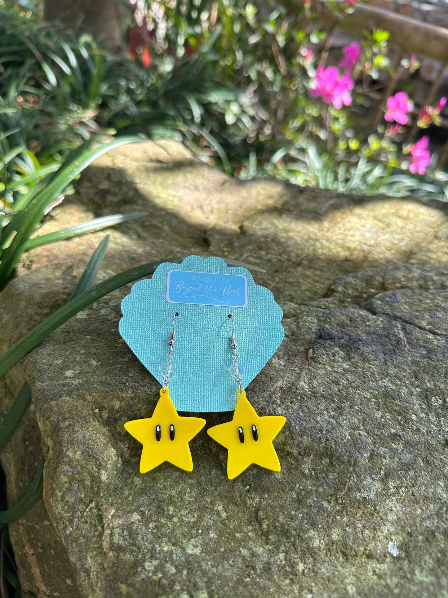 3D Printed Super Nintendo World inspired earrings - Mario Earrings - Princess Peach - Bowser - Question Block earrings - Mario Mushroom