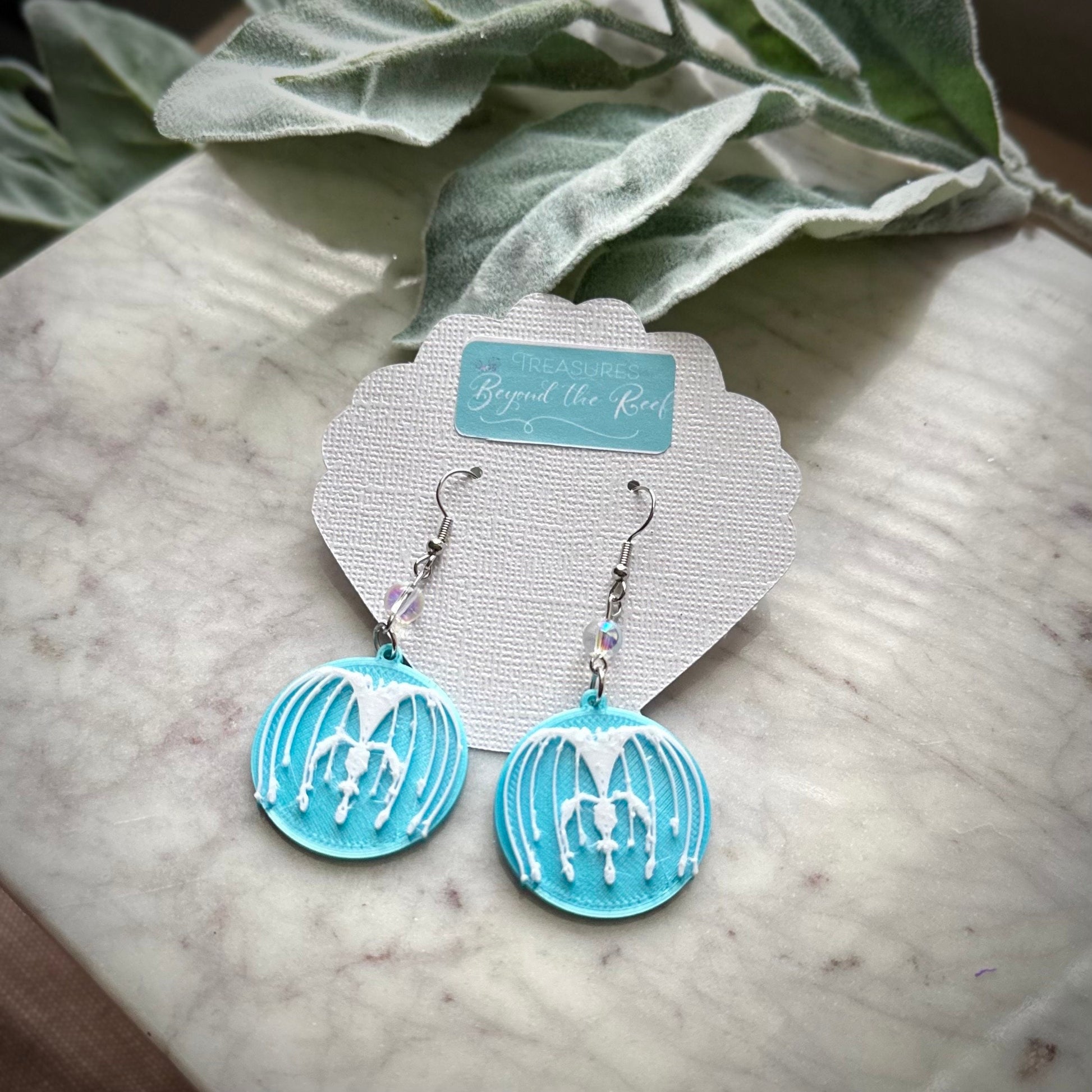 3D Printed Avatar Inspired Earrings - Pandora Avatar earrings - Woodsprite - Animal Kingdom Earrings - Spirit Tree