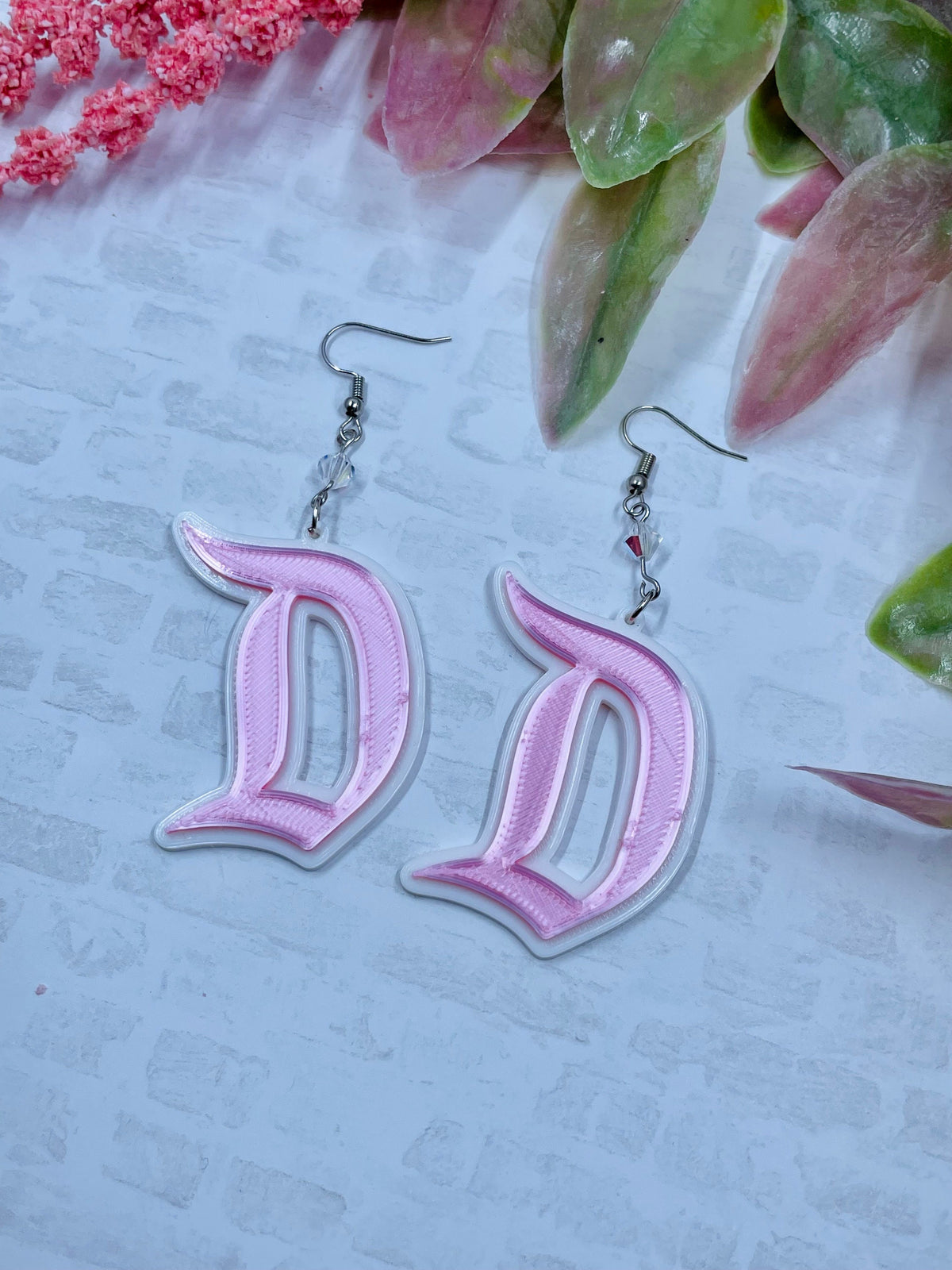 3D Printed Pink Earrings, Disney, Kawaii, Kpop, theme park inspired