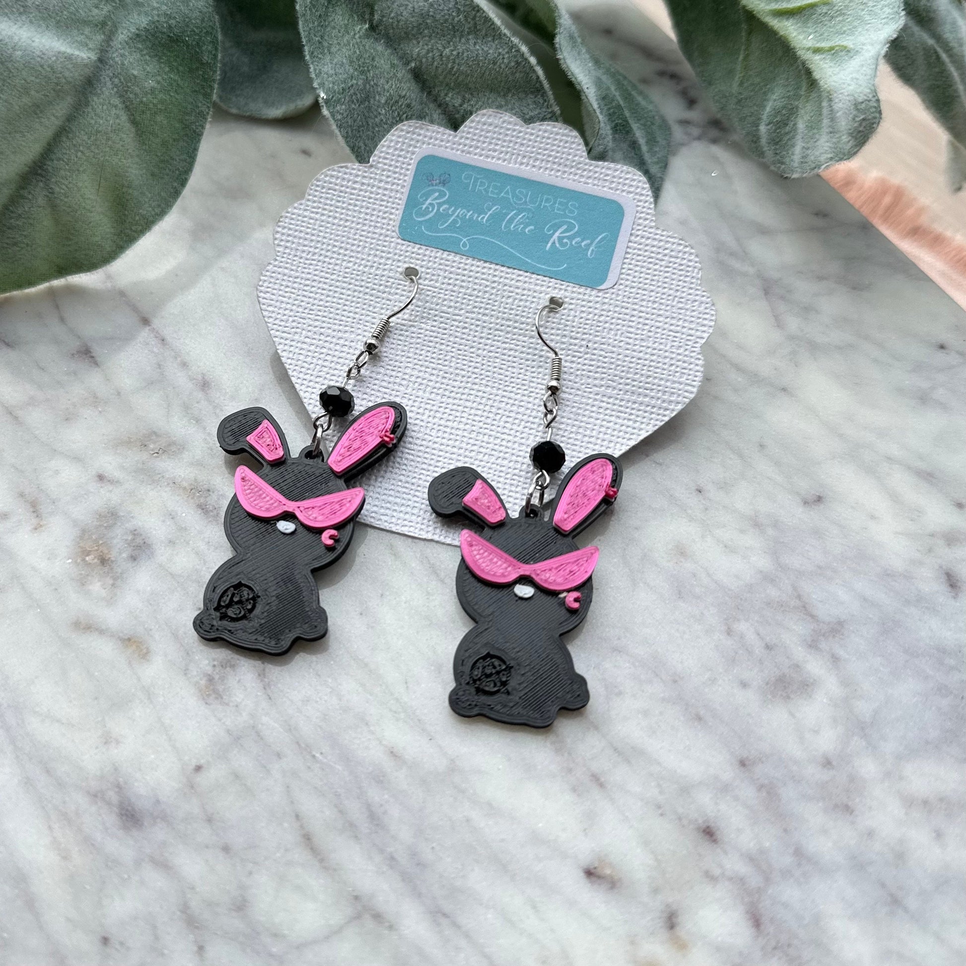 Ateez Earrings - ATINY - Aniteez - Sandeoki earrings - Crazy Form Bunny KPop earrings - Crazy Form Mito Bunny Rabbit