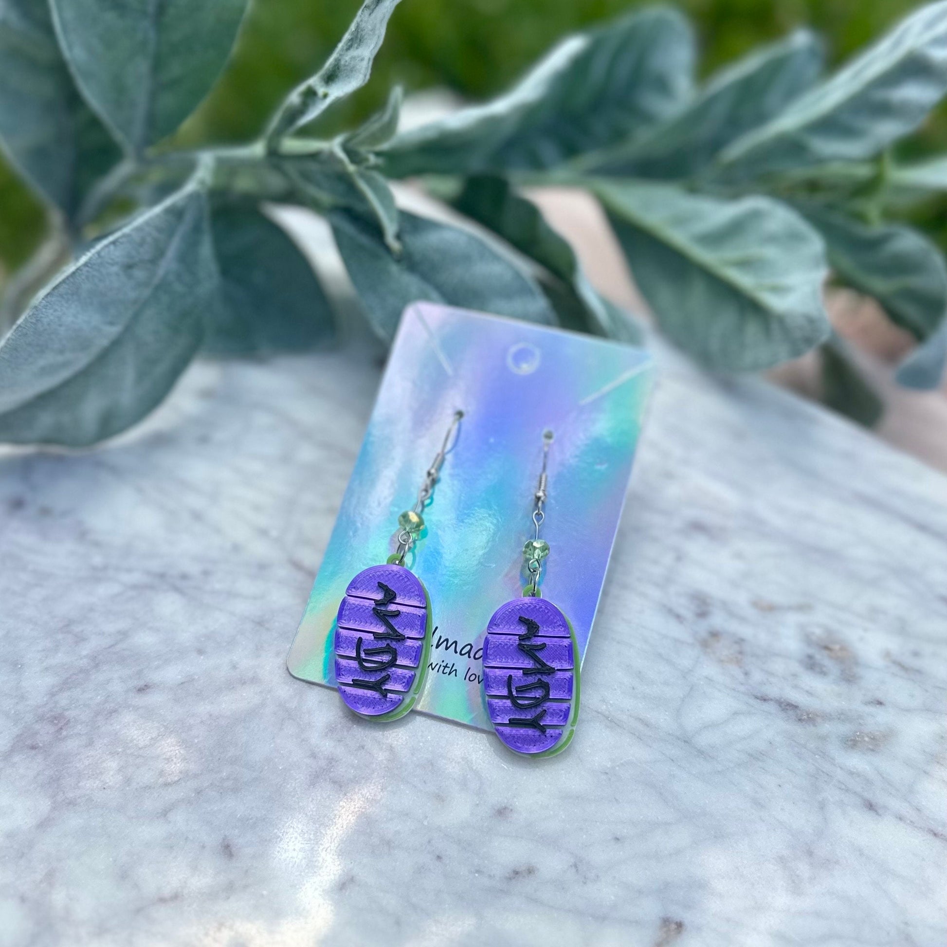 3D printed Buzz Pizza Planet inspired earrings - Buzz Lightyear earrings - Pizza Planet earrings - Toy Story earrings - Andy - Pixar fest