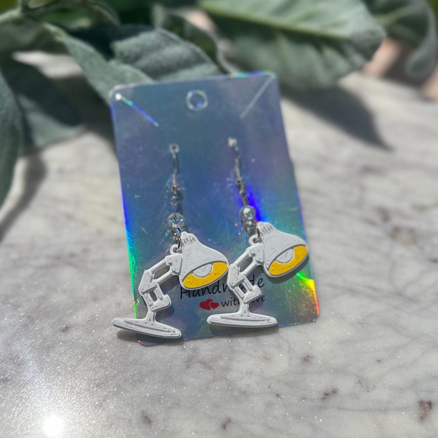 3D printed Pixar Ball earrings - Pixar Earrings - Pixar Lamp earrings - Pixar fest - Luxo Ball earrings Toy story