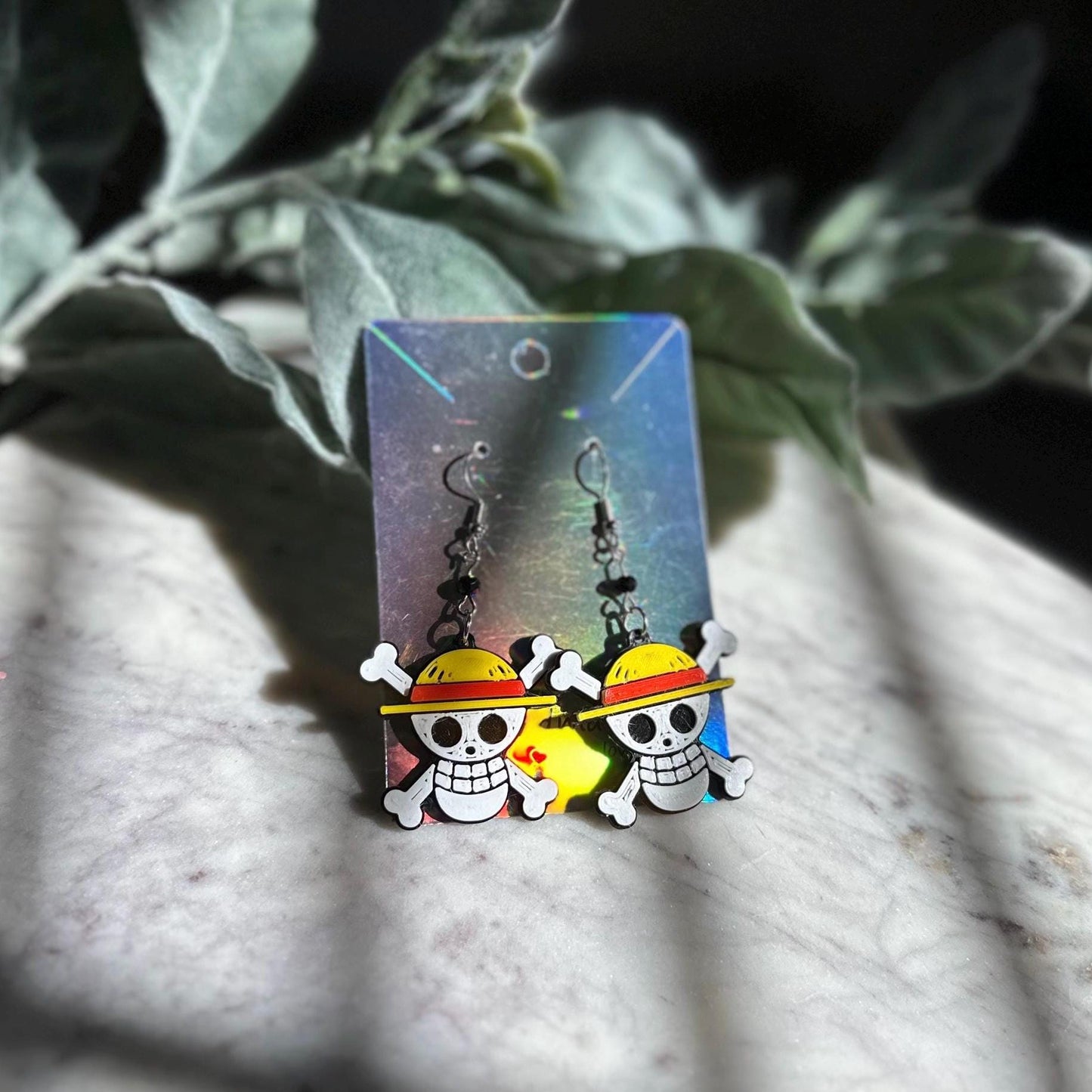 Anime Earrings, Pirate Earrings - Jolly Roger, Straw Hat Pirates, One Piece earrings - Devil Fruits, Sanji, Ace Heart Pirates Luffy Fan Fest