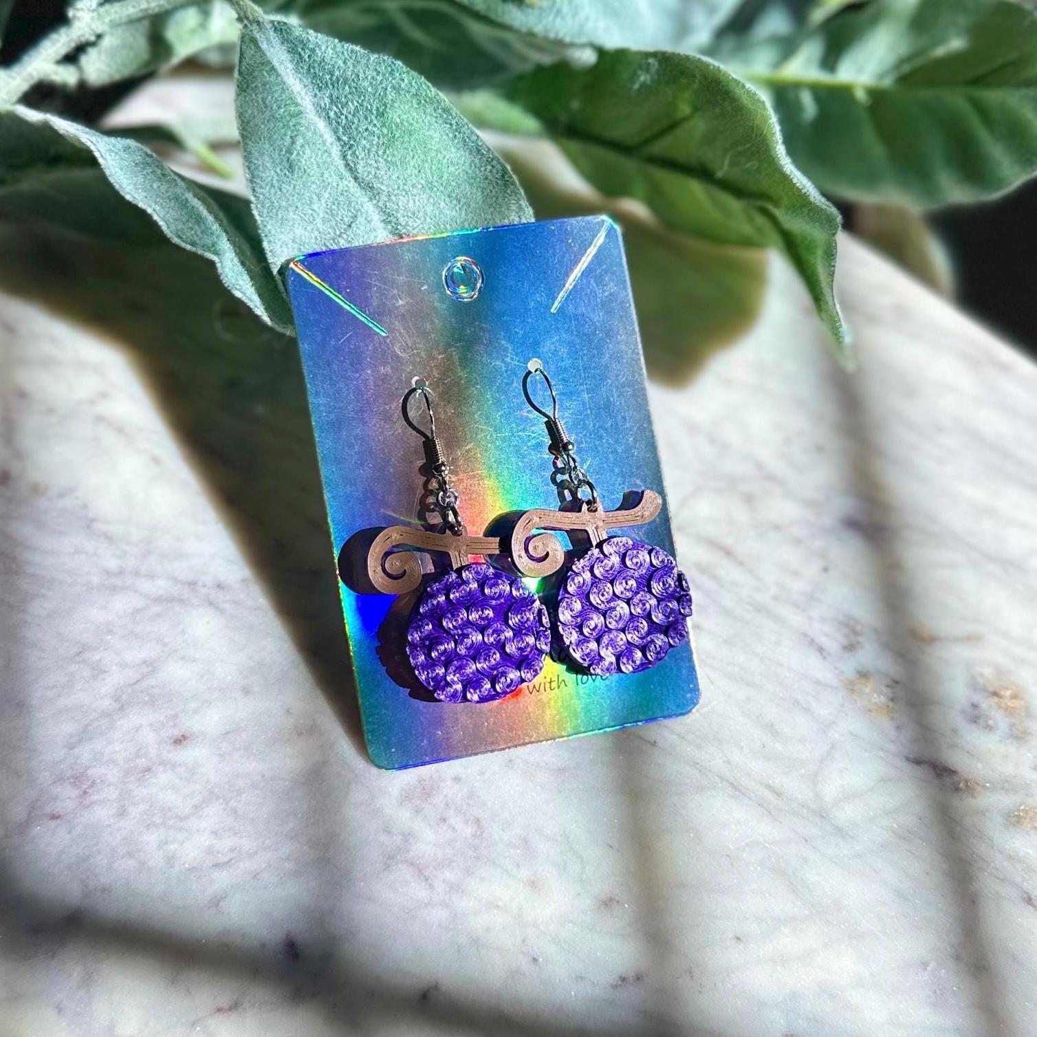 Anime Earrings, Pirate Earrings - Jolly Roger, Straw Hat Pirates, One Piece earrings - Devil Fruits, Sanji, Ace Heart Pirates Luffy Fan Fest