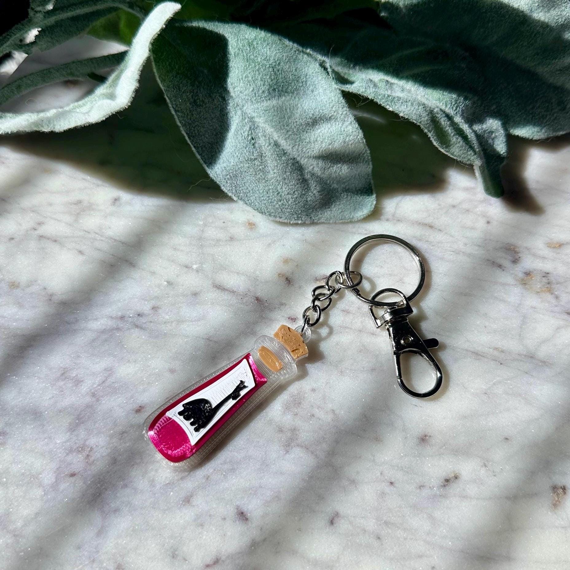 3D Emperor's New Groove Inspired Earrings - Kuzco Poison Earrings - Poison Bottle Keychain - Kuzco Earrings - Llama earrings