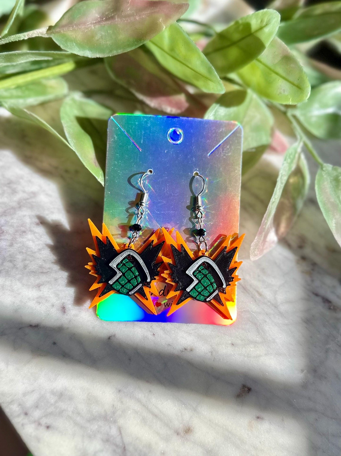 My Hero Academia Earrings: 3D Printed Anime Cosplay Jewelry