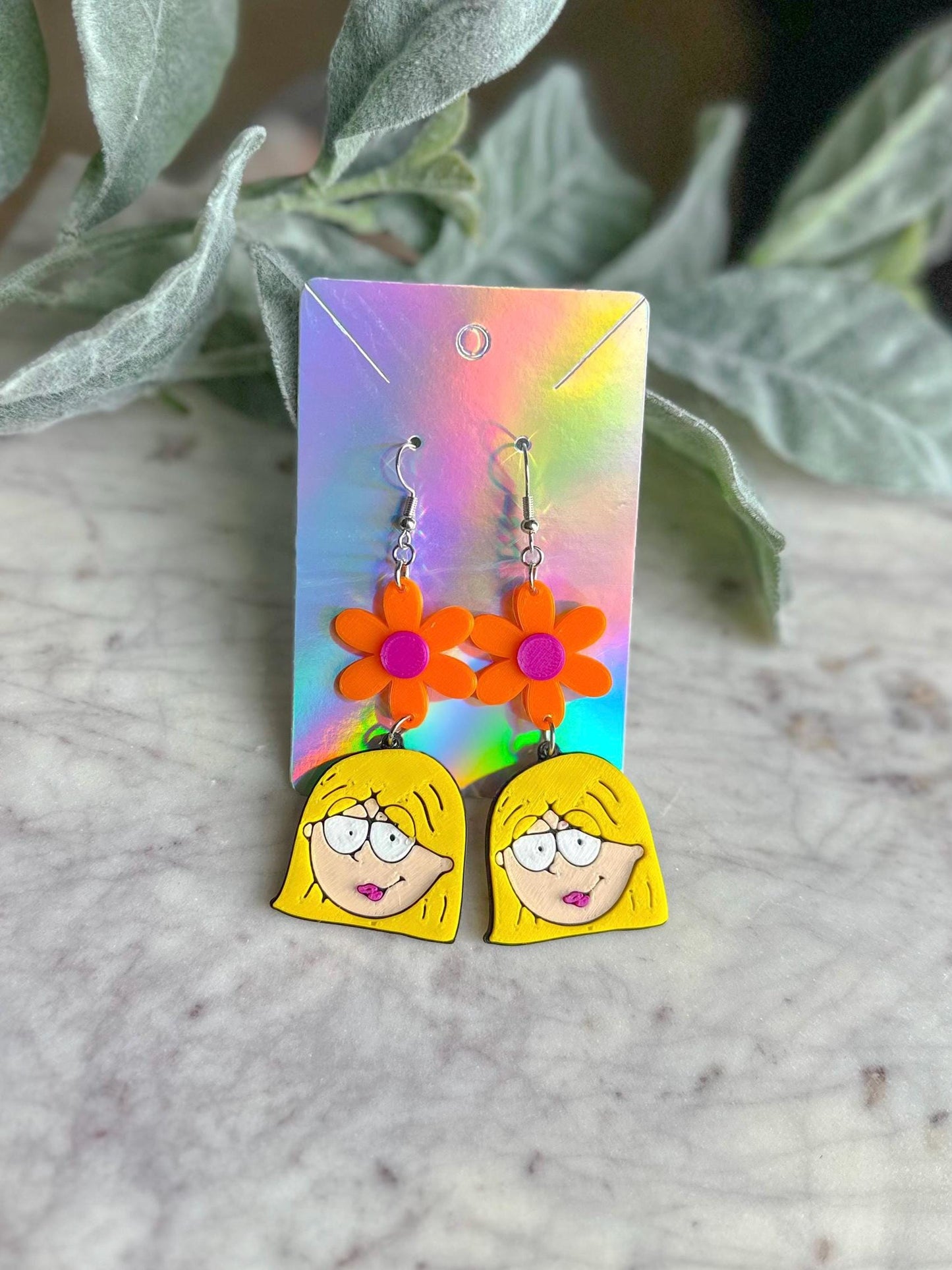 Lizzie McGuire Earrings: 3D Printed Y2K Flower Earrings