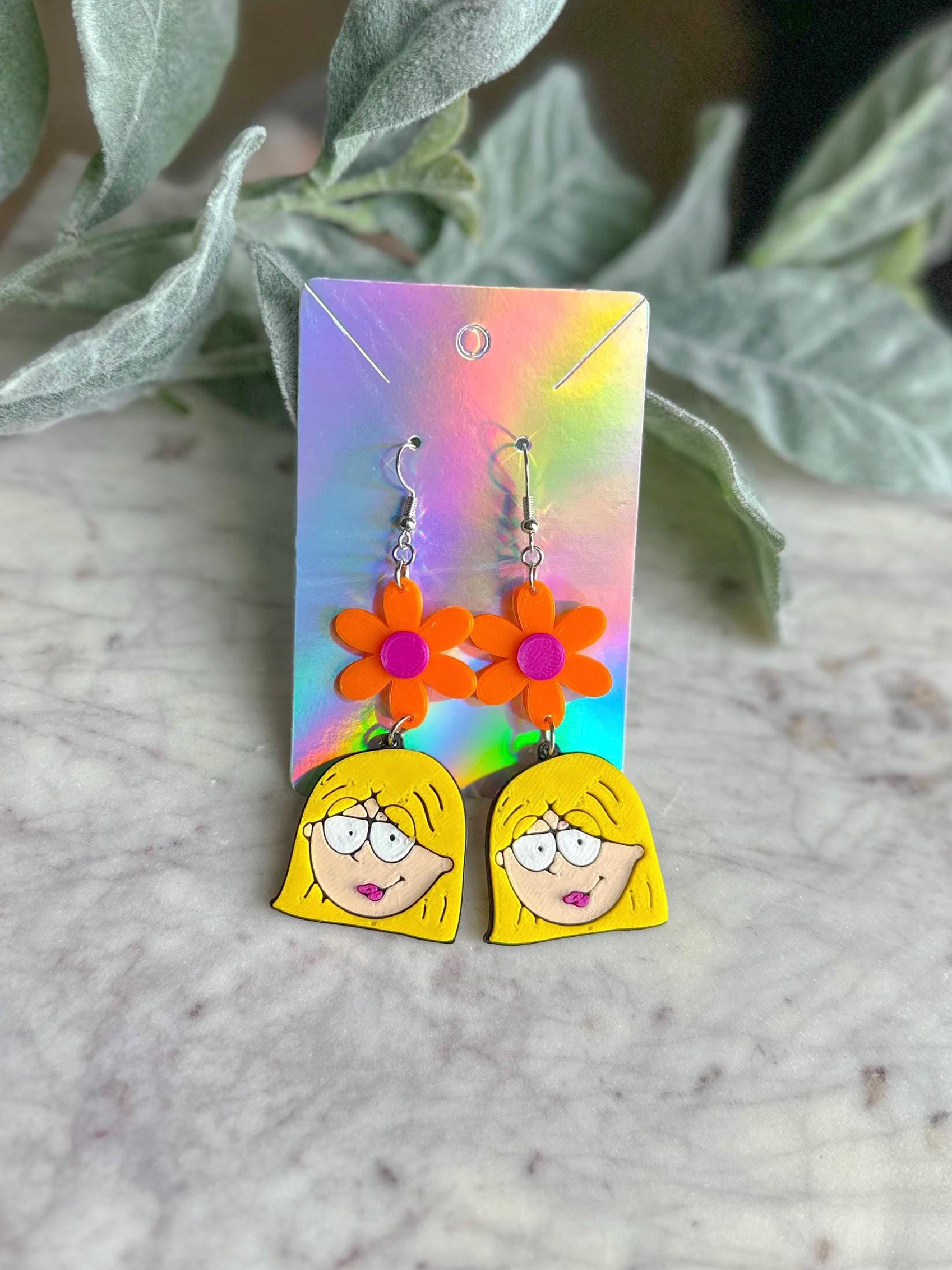 Lizzie McGuire Earrings: 3D Printed Y2K Flower Earrings