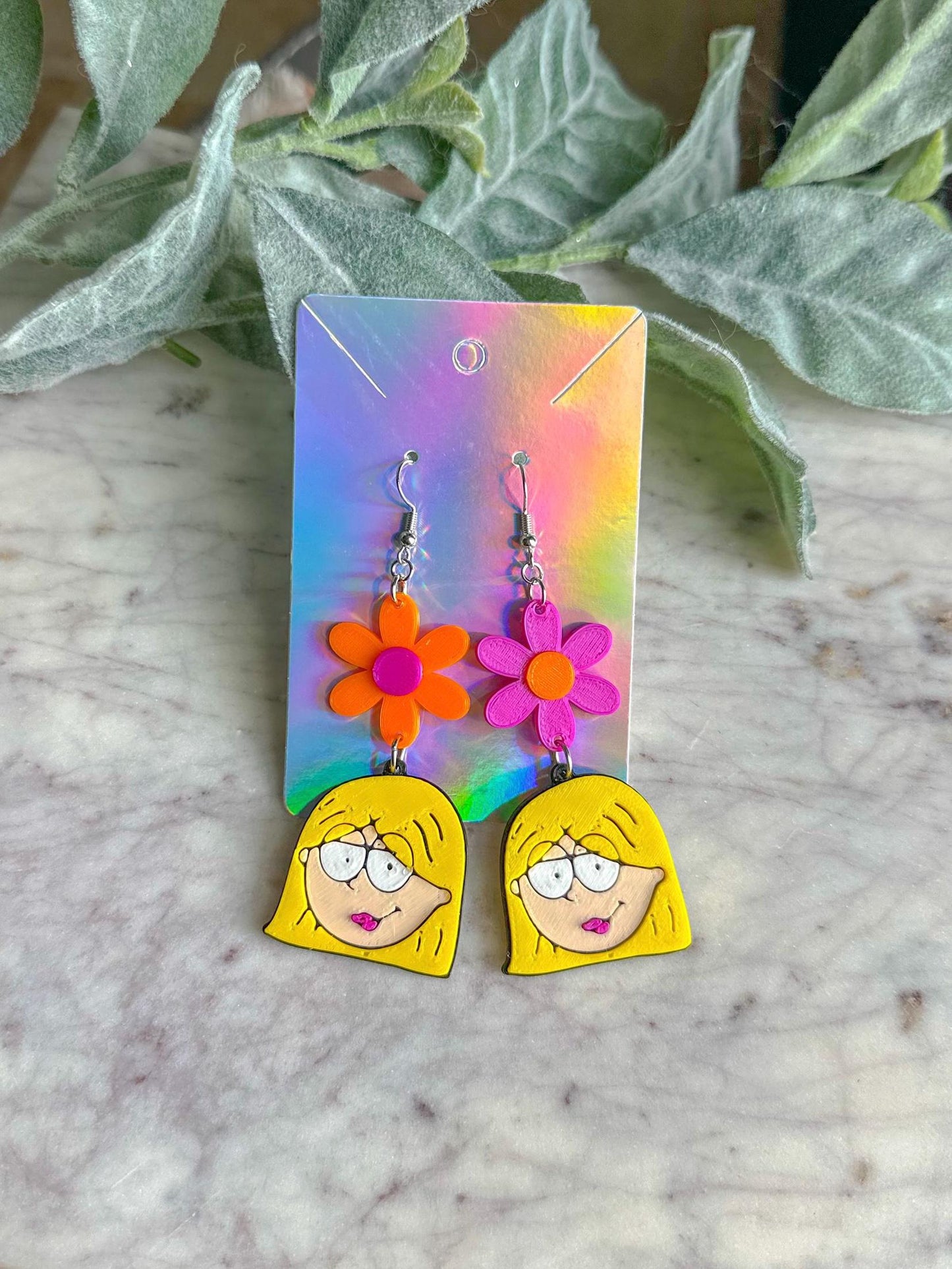 Lizzie McGuire Earrings: 3D Printed Y2K Flower Earrings