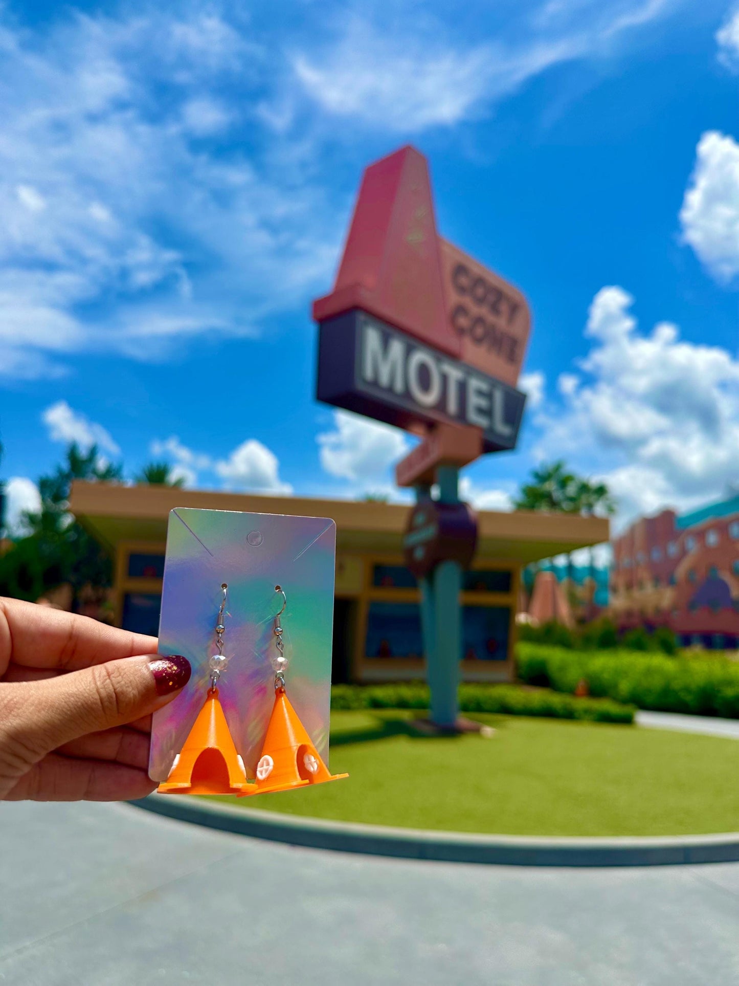 3D Printed Cars Movie Earrings: Lightning McQueen, Mater, Piston Cup