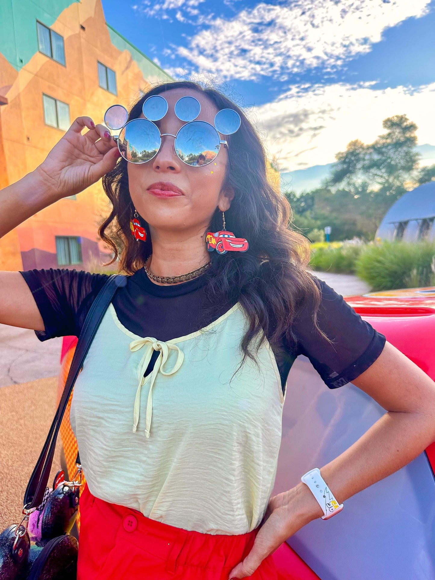 3D Printed Cars Movie Earrings: Lightning McQueen, Mater, Piston Cup