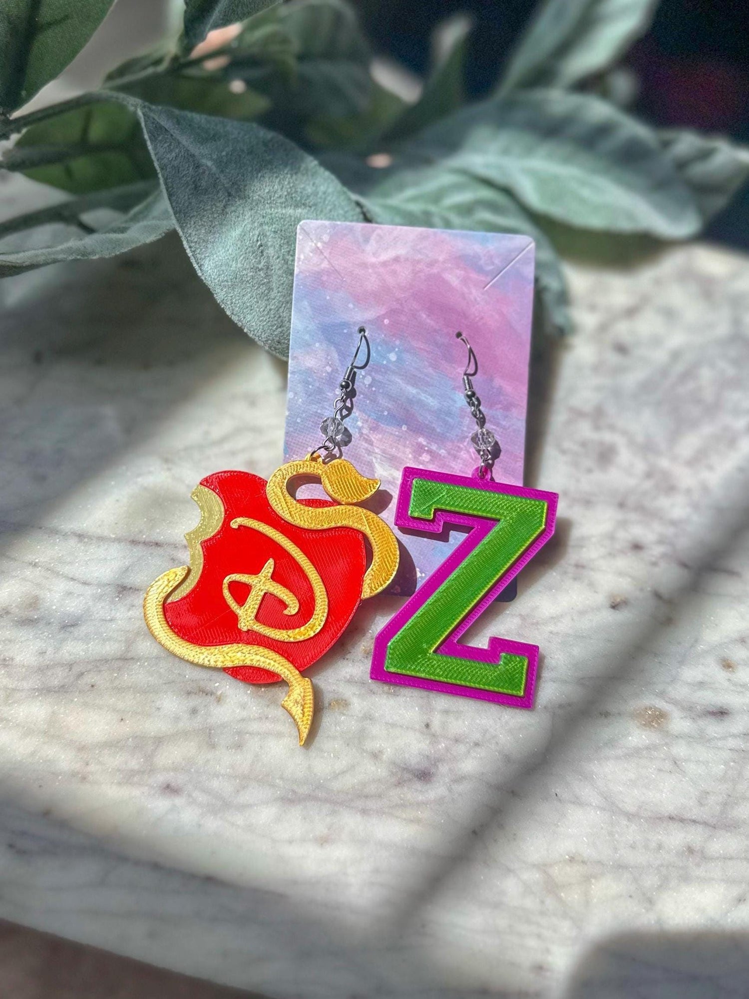 Worlds Collide Tour 2025 Earrings: Descendants Zombies Worlds Collide Tour earrings Descendants World, Rise of Red