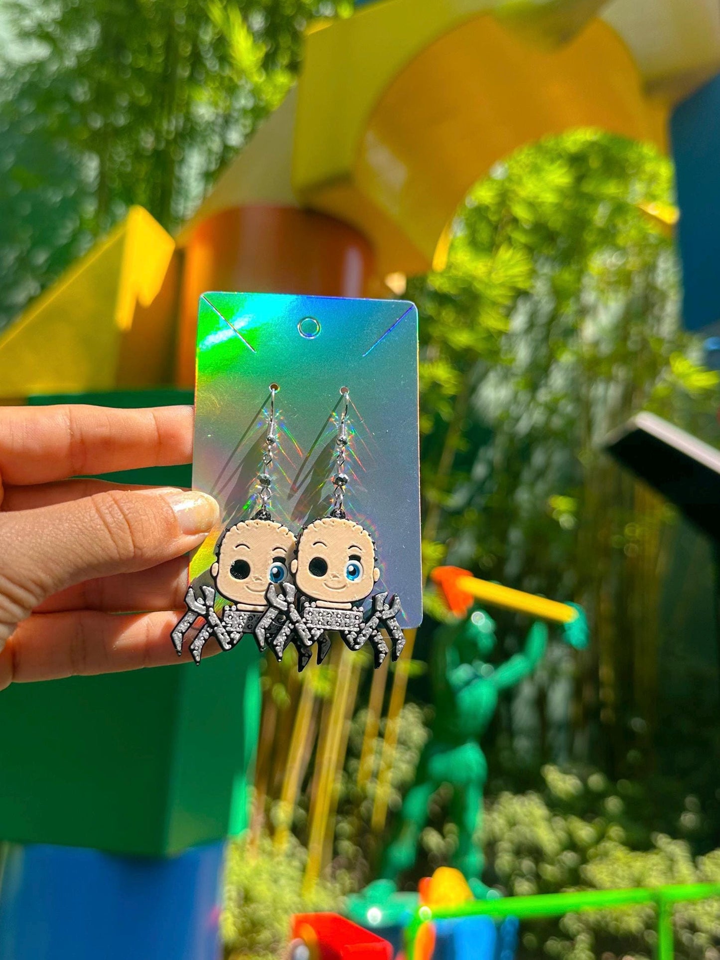 Toy Story Sid Inspired earrings - Sid Toy earrings - Baby Face, Ducky, the big one - Toy Story 3D printed earrings - Goth Disney