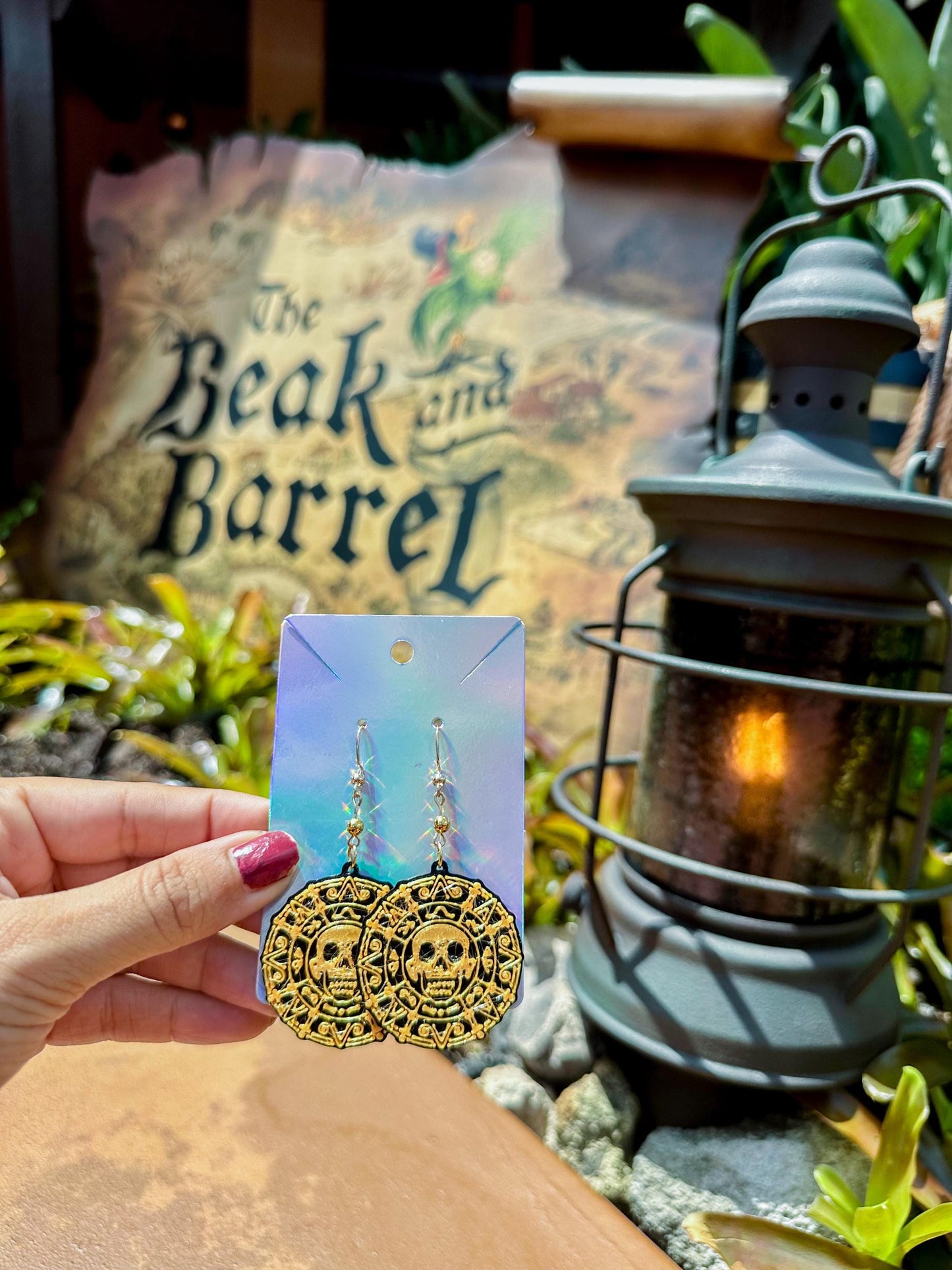 Pirate Coins Earrings - Pirates of the Caribbean earrings - Pirate night Disney Cruise - Beak & Barrel earrings