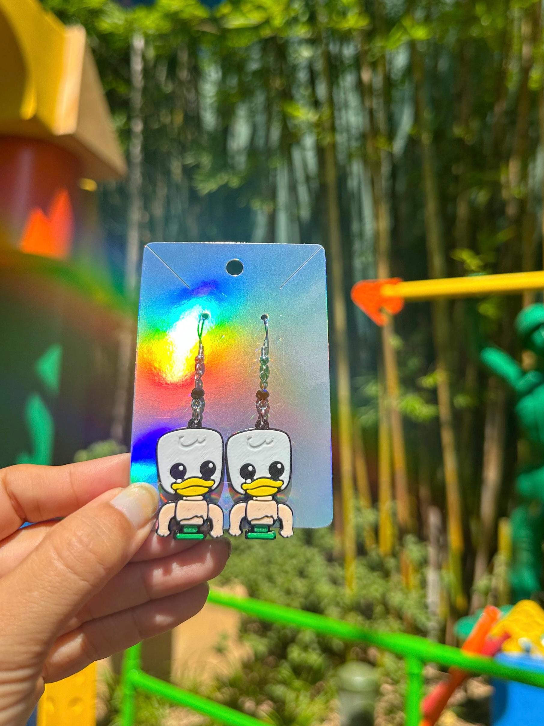 Toy Story Sid Inspired earrings - Sid Toy earrings - Baby Face, Ducky, the big one - Toy Story 3D printed earrings - Goth Disney