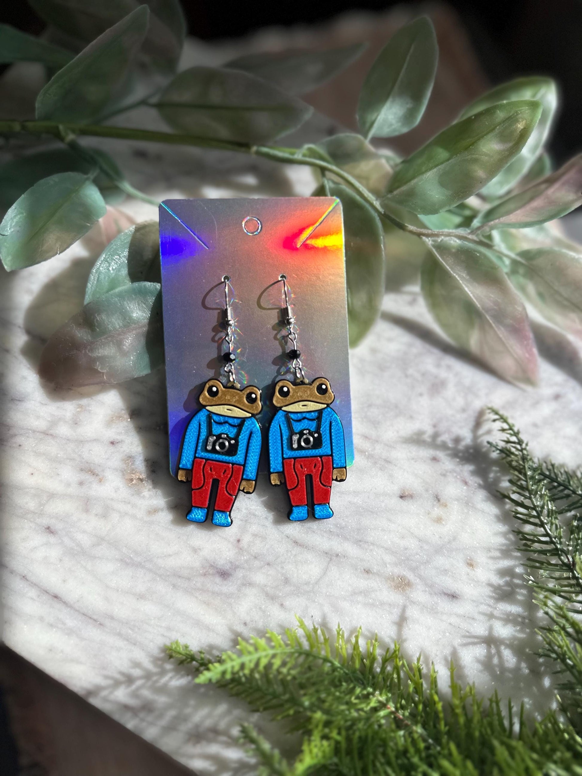 Bad Bunny Concho earrings - 3D Printed Puerto Rican earrings - Frog earrings - Bad Bunny