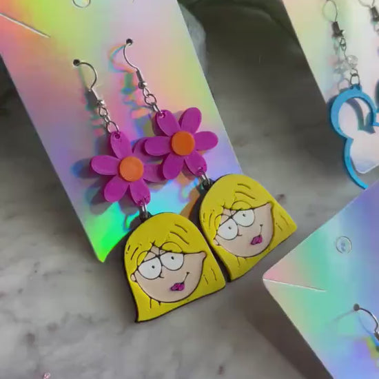 Lizzie McGuire Earrings: 3D Printed Y2K Flower Earrings