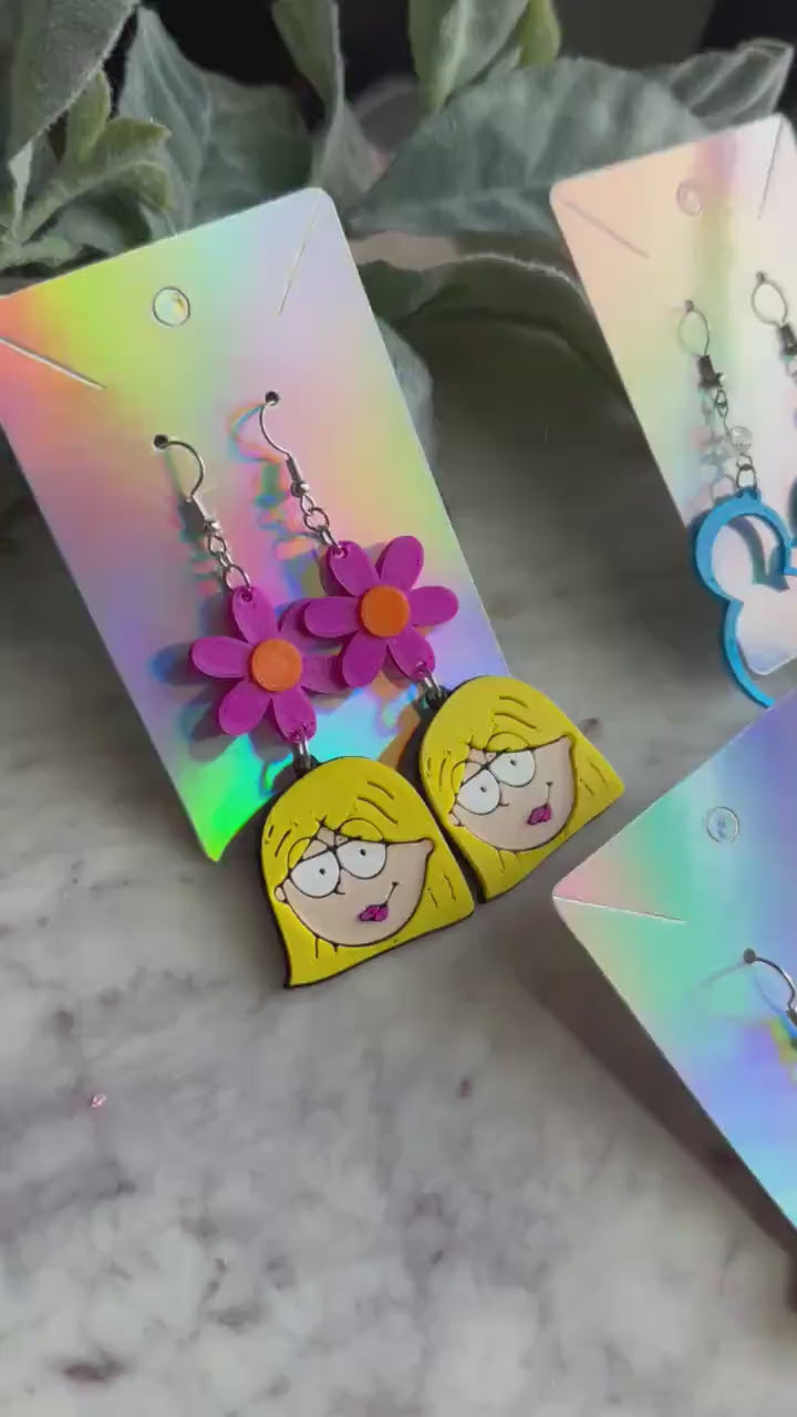 Lizzie McGuire Earrings: 3D Printed Y2K Flower Earrings