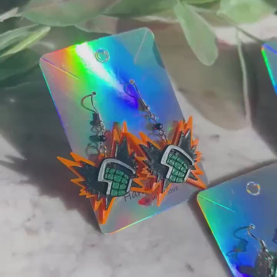 My Hero Academia Earrings: 3D Printed Anime Cosplay Jewelry