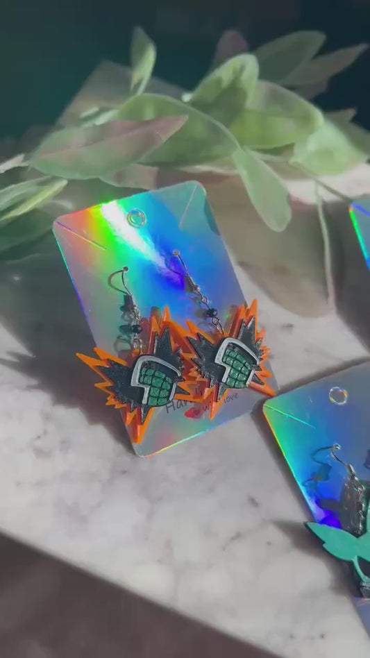 My Hero Academia Earrings: 3D Printed Anime Cosplay Jewelry