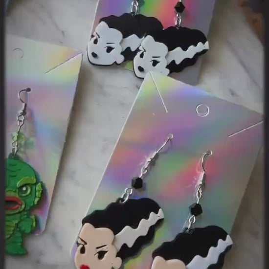 Monster earrings - Creature earrings - Creature from the black lagoon - Universal Epic Universe earrings - Dark Universe